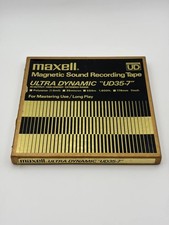 Maxell UD35-7 Ultra Dynamic 7  Reel to Reel Recording Tape 1800ft Used