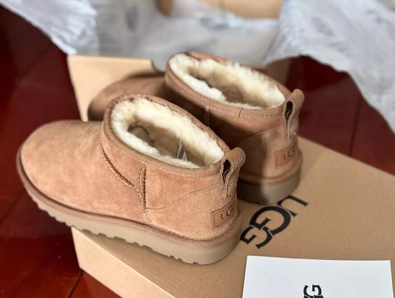 NEW Women's U G Classic Ultra Mini Boots,Chestnut Color,US SIZE XMAS GIFT ~#
