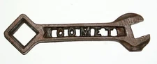 Old Antique Cutout COMET Farm Implement Cultivator Wrench Tool Hamilton Mfg Co