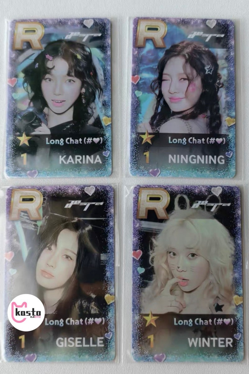 aespa SUPERSTAR SMTOWN カリナソウルコントレカ Aespa SUPERSTAR SMTOWN SUPER STAR LONG CHAT PVC OFFICIAL PHOTOCARD