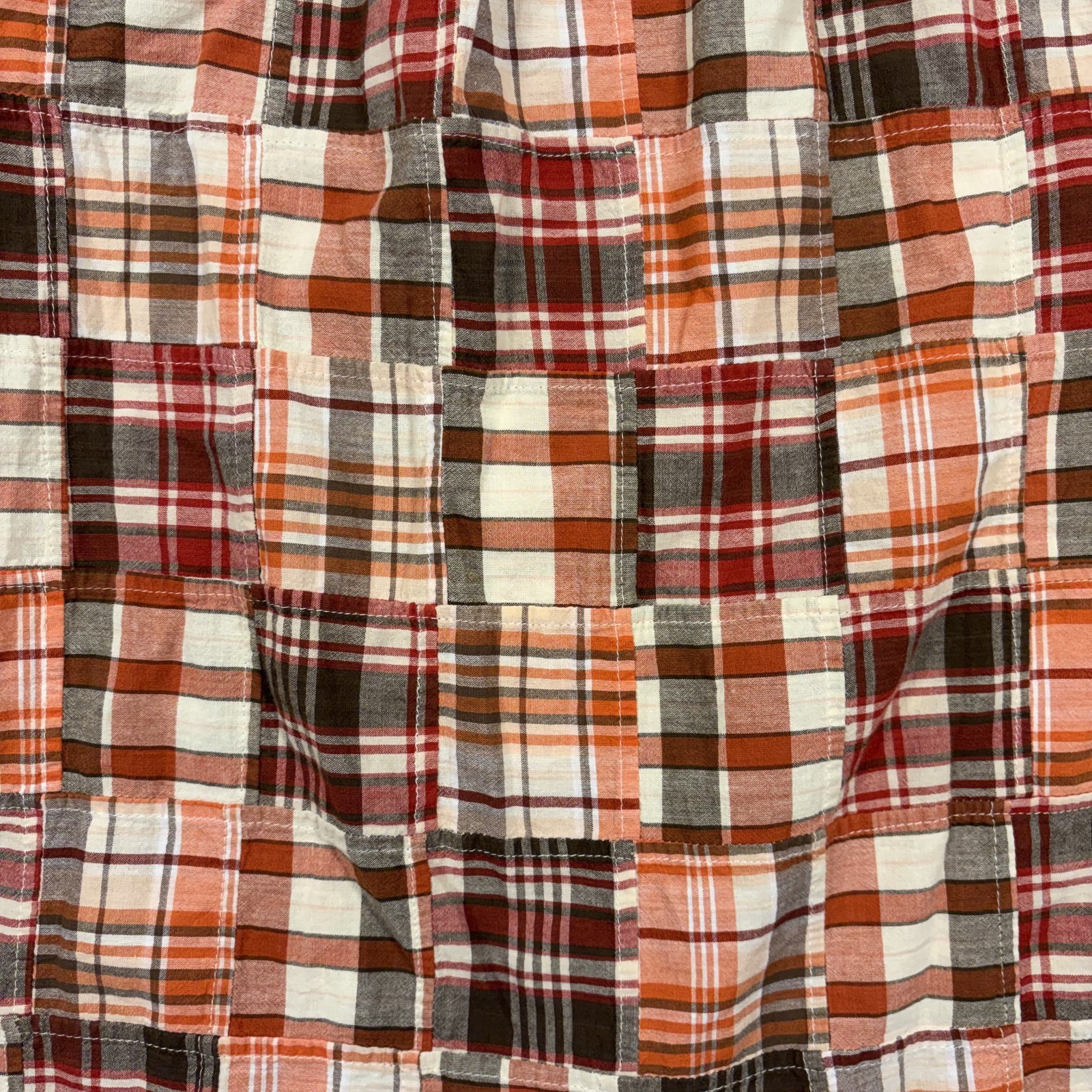 Orvis Men L Authentic Patchwork India Madras Plai… - image 15