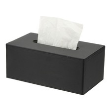 Tissue Box Cover Rectangle Modern Tissue Box Holder 9.8"x5.5"x4.1" Black 