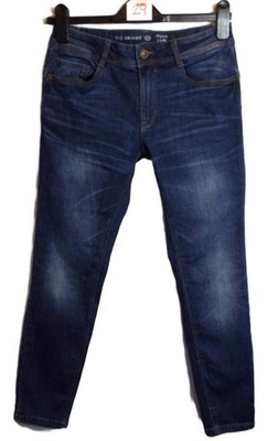 NEU C&A   BLAUE STRETCH SKINNY PUSH UP CAPRI JEANS  GR. 10 # T472