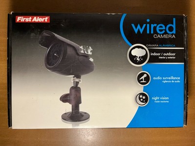 First Alert P-520 Indoor/Outdoor Wired Security Camera with Audio