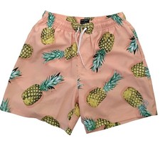 Ocean Current Mens Pineapple Print Swim Trunks Shorts Beach Summer