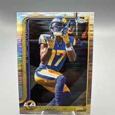 2025 Topps Chrome Football Davante Adams Pulsar Refractor #165 Rams