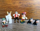 Vtg Marx Disneykins Pinocchio - Set of 5 + 1 extra Figaro the Cat