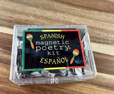 Magnetic Poetry Spanish Kit Espanol 550 Word Magnets w/ Case