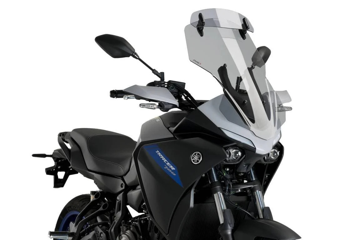 Puig Touring Screen With Visor | Light Smoke | Yamaha Tracer 7 2021>Current