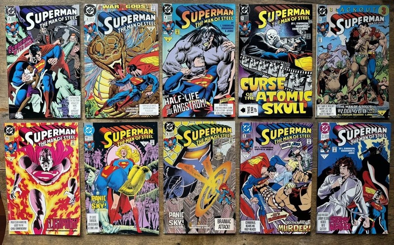 Superman Lot 40+ Comics Man of Steel Doomsday Era DC Run Set