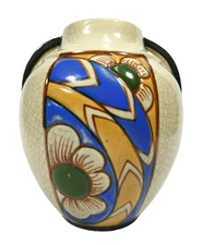 August Mouzin & Cie A.M.C Art Déco Vase A-9