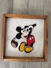 Punch Needle Wall Art of Mickey Mouse Disney