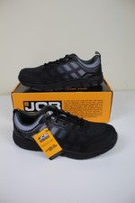 JCB Safety Trainers Men's Size UK 11 Black Steel Toe Work Mesh Lace Up NEW PPWH