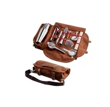 Bar Bartender Carrying Bag Canvas Toolkit Pack Tools Shaker Set Storage Only 