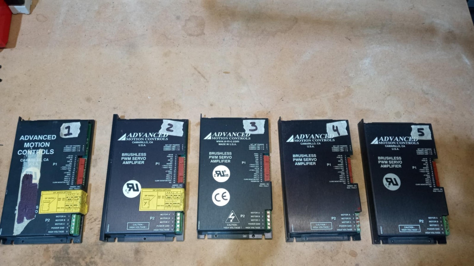 Machine Advanced Motion Controls Servo Amplifiers (as-is)