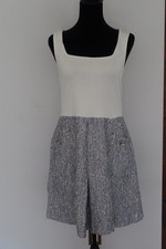 MINIVESTIDO CORPIÑO TEJIDO TED BAKER VULPAM BOULCE, AZUL CLARO, TALLA 4