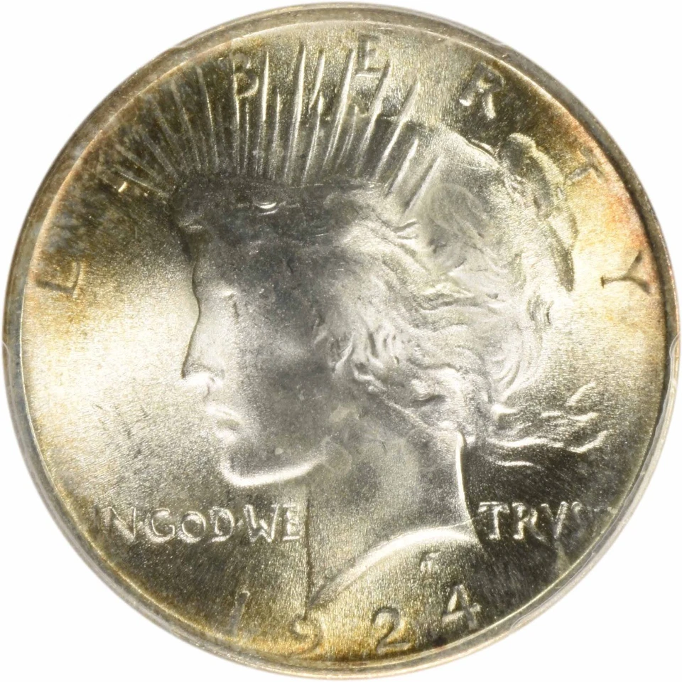 1924 Peace Silver Dollar MS66 PCGS (CAC) - Image 3 of 4