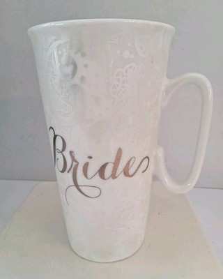 Bridal Embossed BRIDE MUG by Tri-Coastal Designs Co.; Mint/EUC!