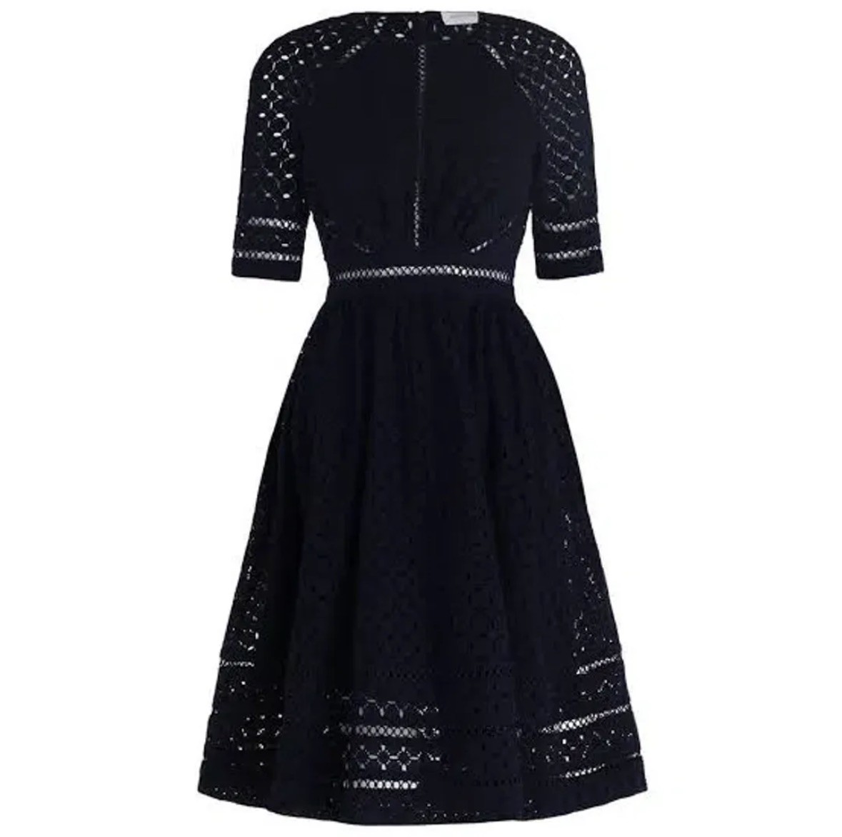 Zimmermann Roamer Day Dress Navy Broderie Kate Middleton Size 0 Vintage  2014 | eBay