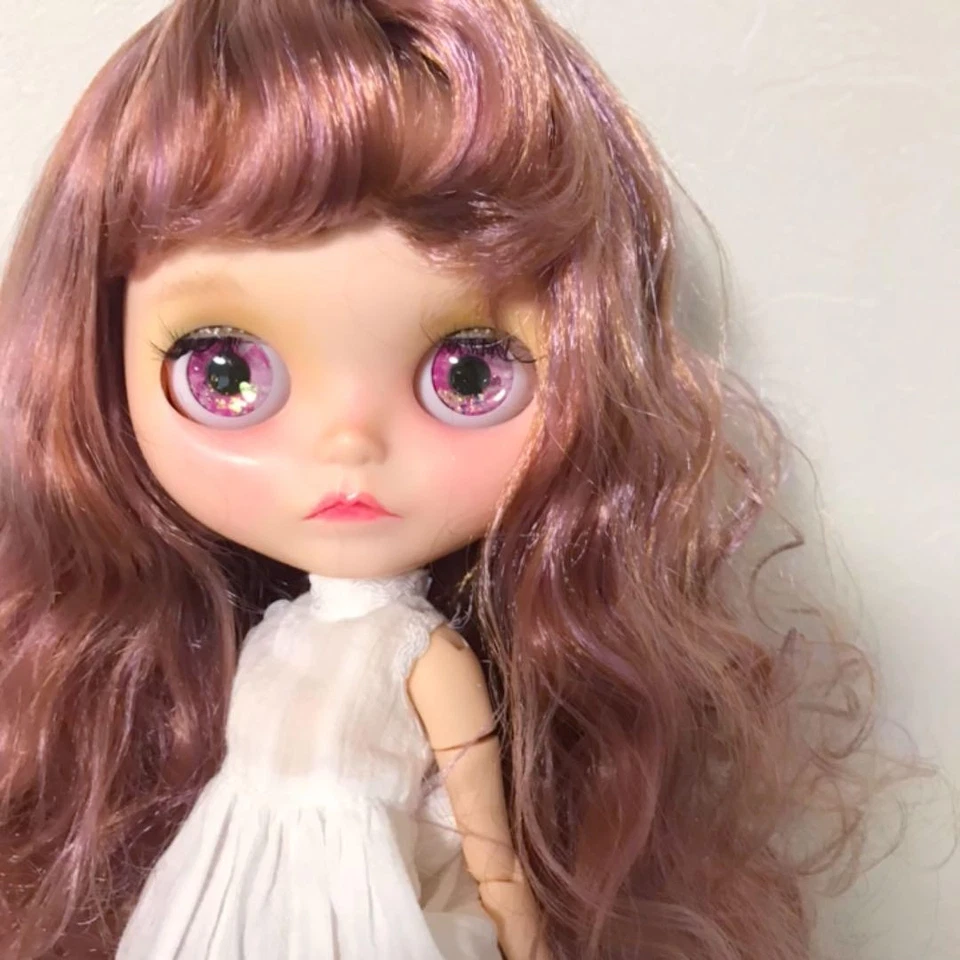 Bambola ghiacciata personalizzata C - eleganti capelli ricci beige e viola - ... - Immagine 4 di 4