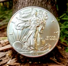 2019 SILVER EAGLE W/SHINY FINISH    HERE'S A NICE BRIGHT ONE'S     CK 'EM OUT!!!