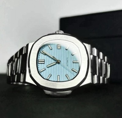 Custom 40mm Sky BL Dial  Jumbo  Mod Watch w/NH35 Automatic Movement