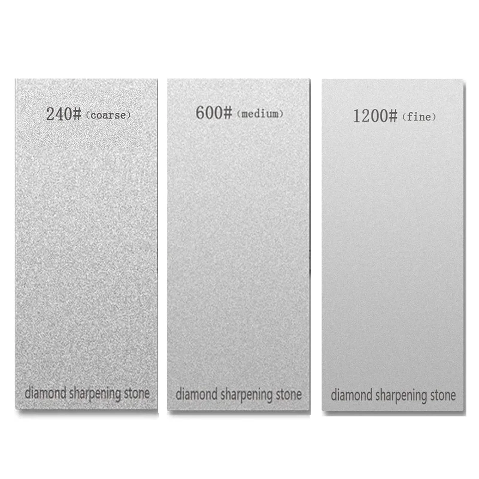 3 PCS Diamond Sharpening Stone Knife Sharpener Plate Honing Whetstone Knives
