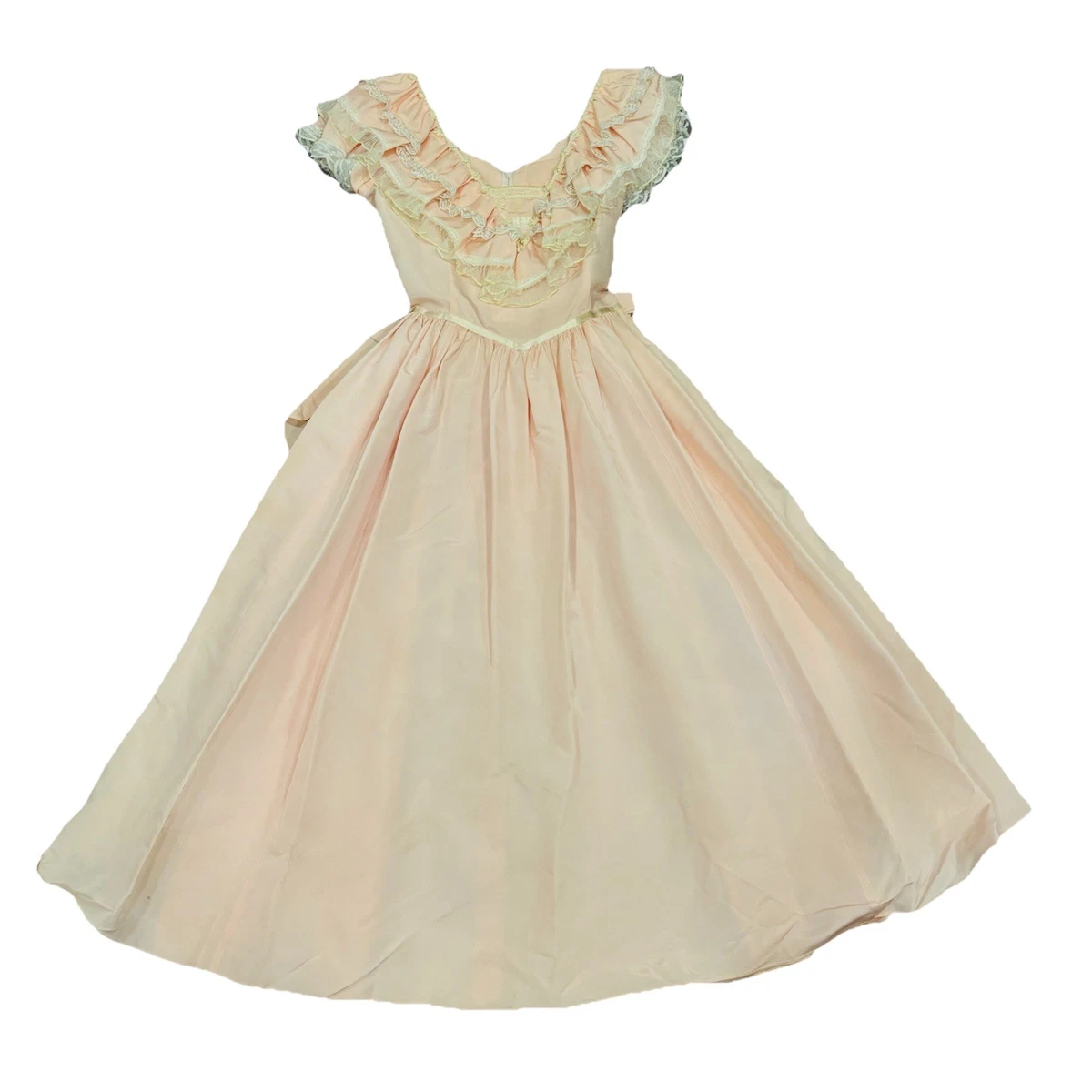 yellow prom dresses ball gown Yellow Chiffon Ruffles Split Prom Dress