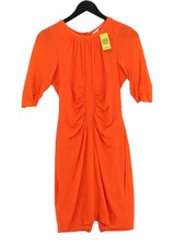 Whistles Bodycon Midi Dress S in Orange
