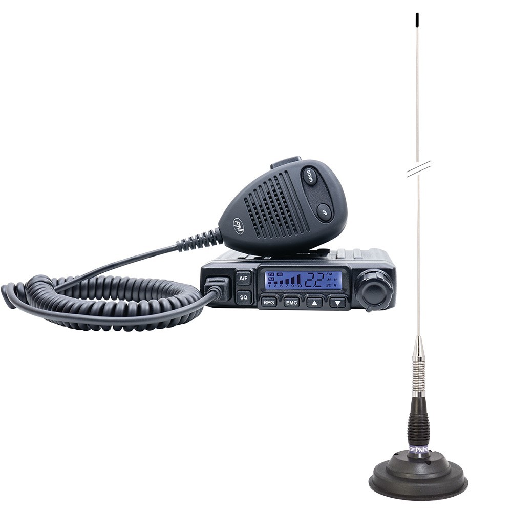 CB Radio Starter Kit PNi 6500 UK-40 EU-40 AM/FM,  ML100 Magmount Antenna BOX SET