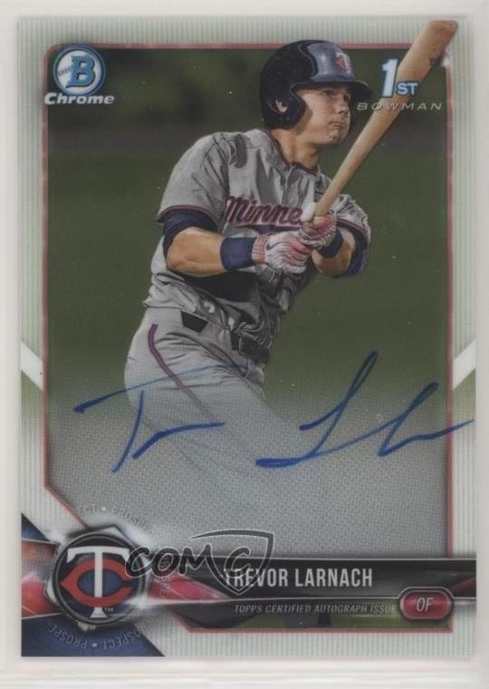2018 Bowman Draft Chrome Draft Pick Auto Trevor Larnach #CDA-TL Auto 0ba9