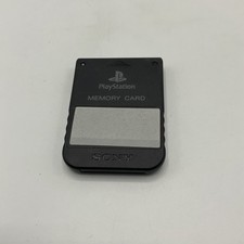 Official Sony PlayStation 1 PS1 Authentic Memory Card OEM Tested Black Label