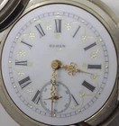 1898 RAILROAD APPROVED ELGIN 18s B W RAYMOND MODEL 2 RUNS A+