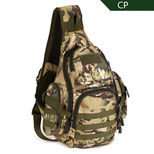 Tactical Military Sling Chest Pack Crossbody MOLLE Travel hiking Caming Camo Bag - Picture 17 of 20