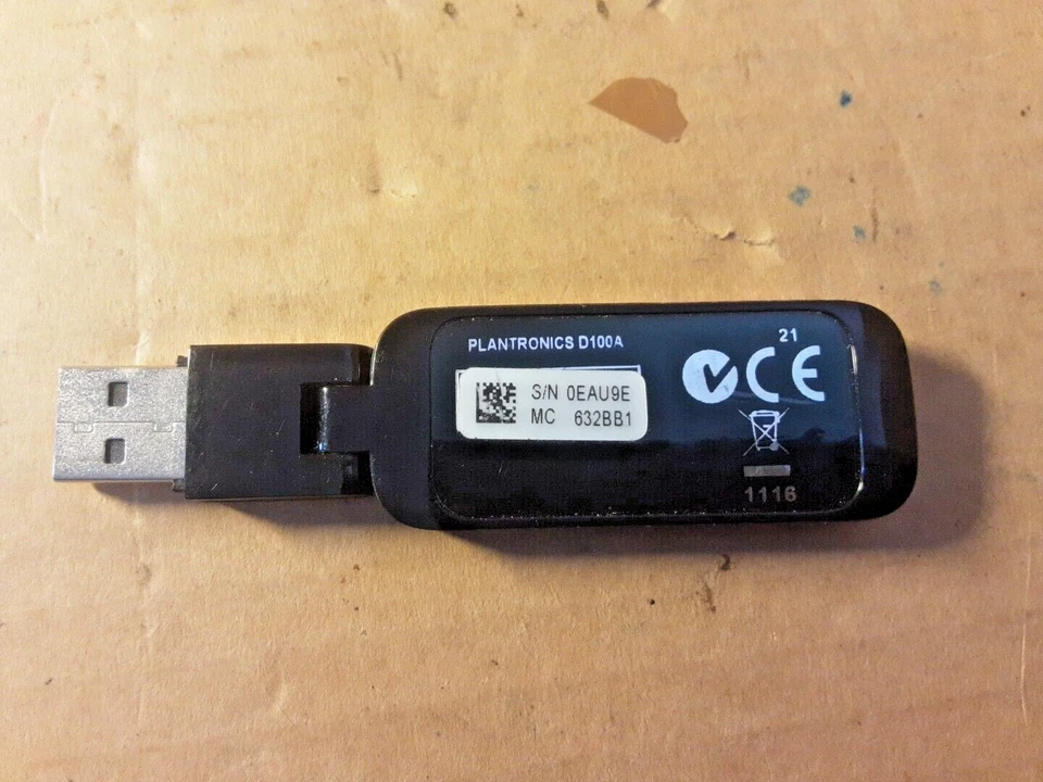 Plantronics D100/A-M Savi USB Adapter Dongle DECT 1.8GHz 83876-02 Microsoft Lync - Image 2 of 4