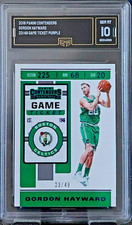 2019 Contenders Gordon Hayward #35 Game Ticket Purple 23/49 