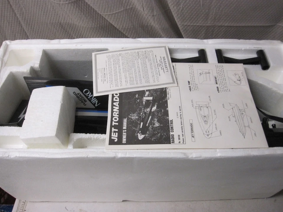 Vintage Nikko Jet Tornado Remote Control Boat with Original Box Water Toy - Image 3 of 4