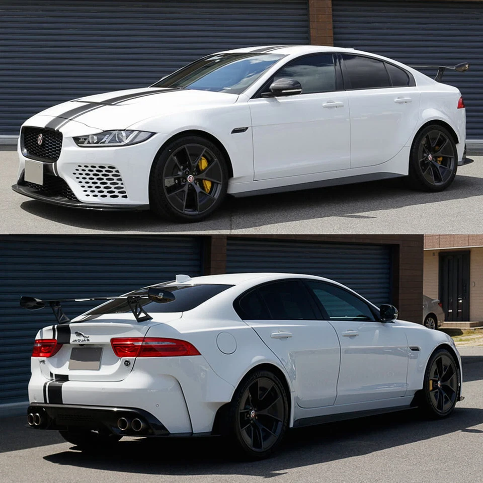 Kit de 8 rayas de vinilo calcomanías 8" Offset Rally Sport SV Project para Jaguar XE XF XFR Foto 2 de 4