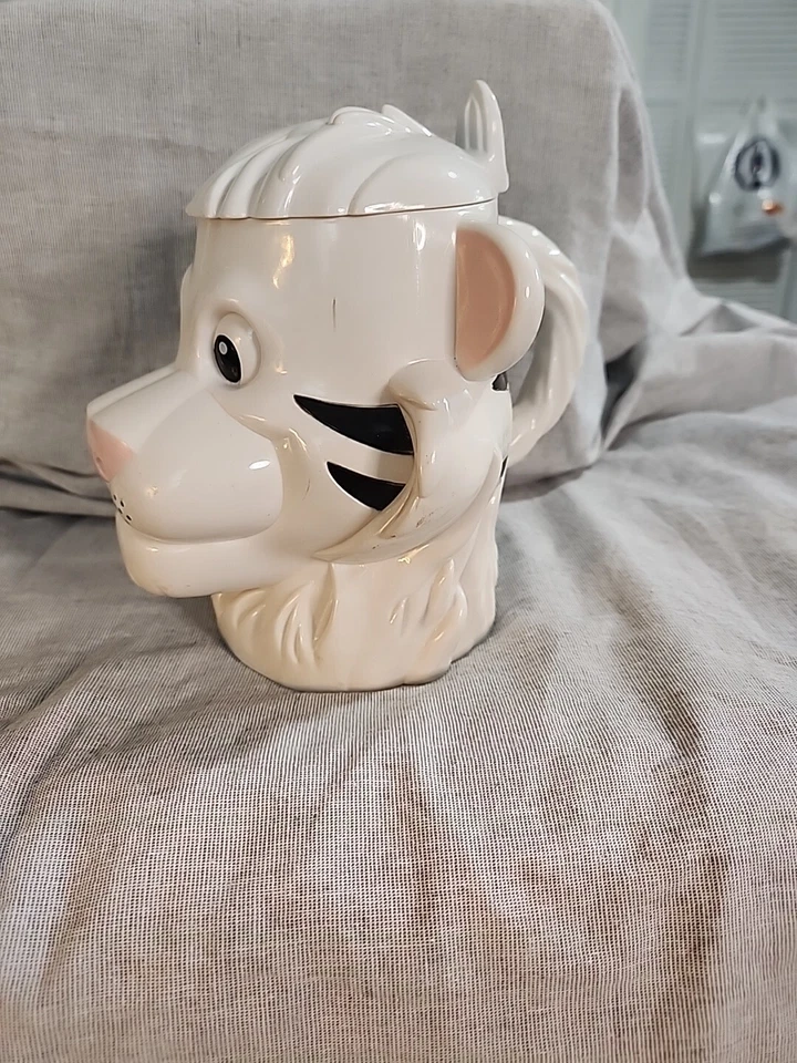 Caneca vintage lembrança tigre branco lanche copo Ringling Bros Barnum and Bailey Circus - Imagem 2 de 4