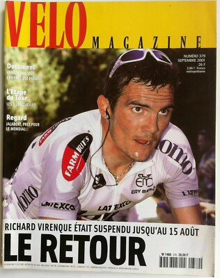 VELO MAGAZIN Nr. 379 vom 9/2001 Richard VIRENQUE / Lance ARMSTRONG