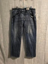 Men's Axel Slim Boot Jeans Size 36x32 Blue Denim