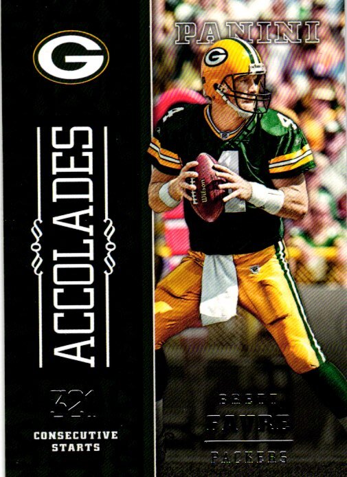 2016 Panini #7 Brett Favre Accolades