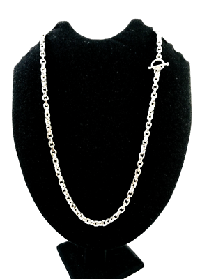 Genuine 925 Sterling Silver Taxco Mexican Cable Link Chain