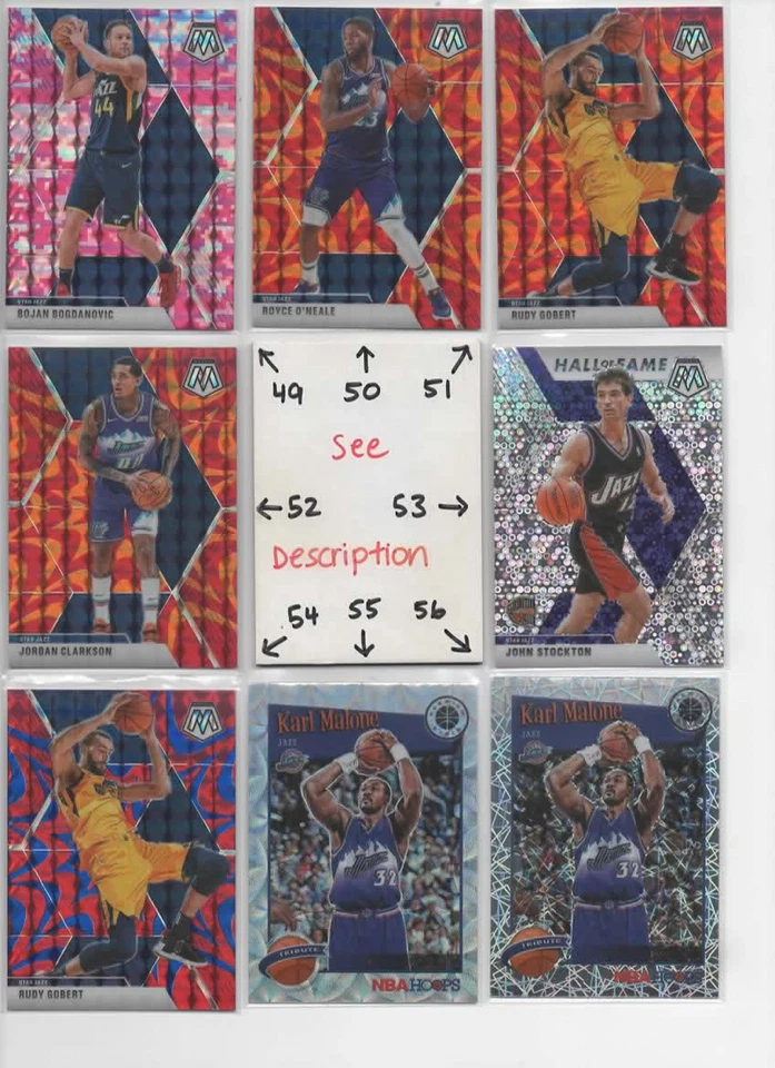 NEW Utah Jazz U-PICK Serial #'d JERS AUTO Rookie MITCHELL GOBERT MALONE STOCKTON - Image 3 of 4