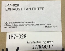 Oki, (SII), (SIIT) Color Painter IP7-028 EXHAUST FAN FILTER (10 pieces)