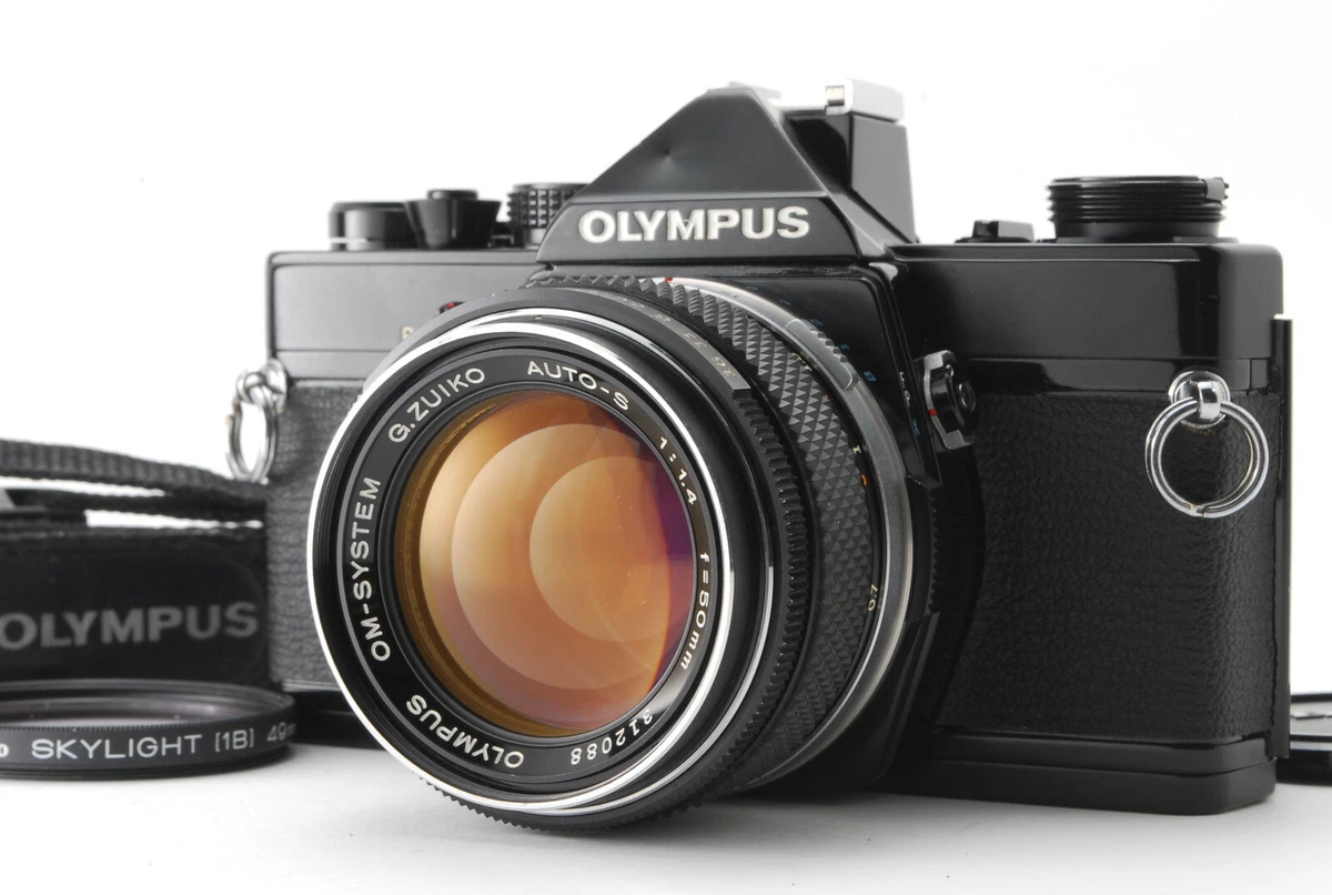 [EXC+5 w/ Strap] Olympus OM-1 SLR Film Camera + G.Zuiko Auto-S 50mm f/1.4  JAPAN