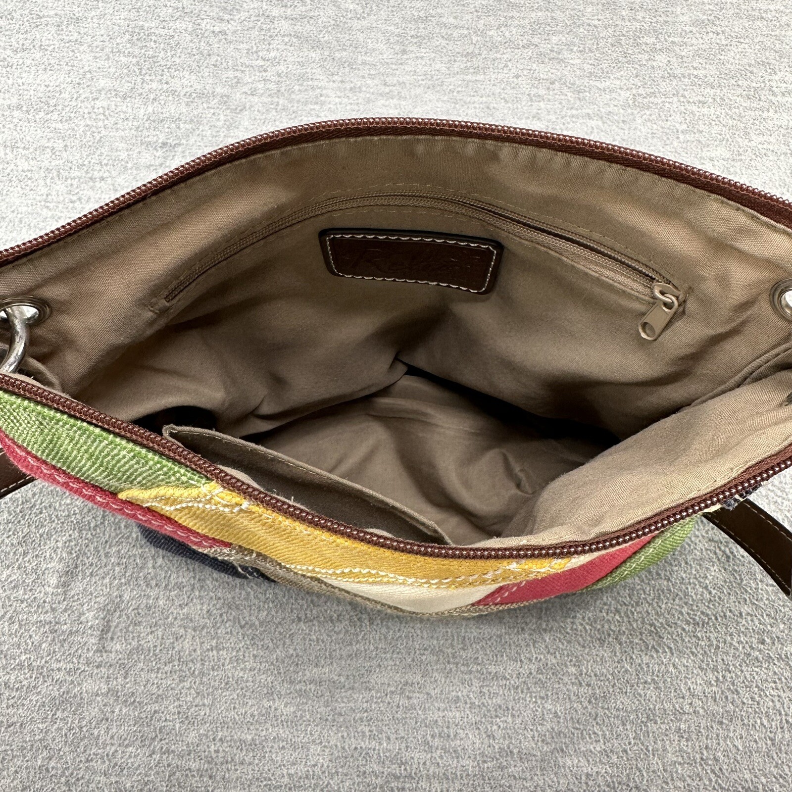 Relic Patchwork canvas multicolor Shoulder Purse - image 5