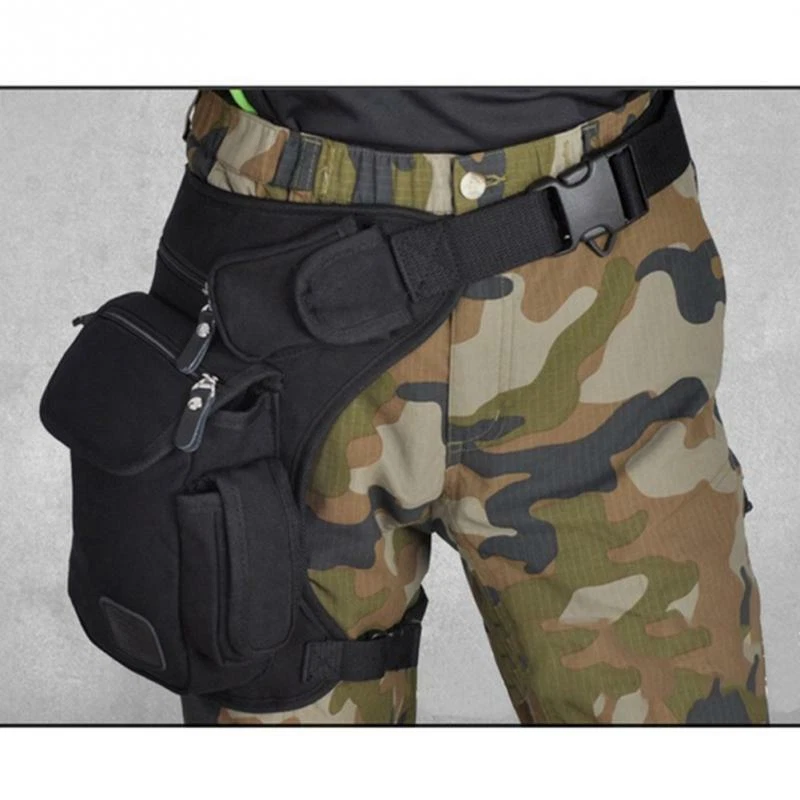 BOLSO TACTICO MILITAR para la Pierna Cintura Canguro Bolsa Mochila Riñonera