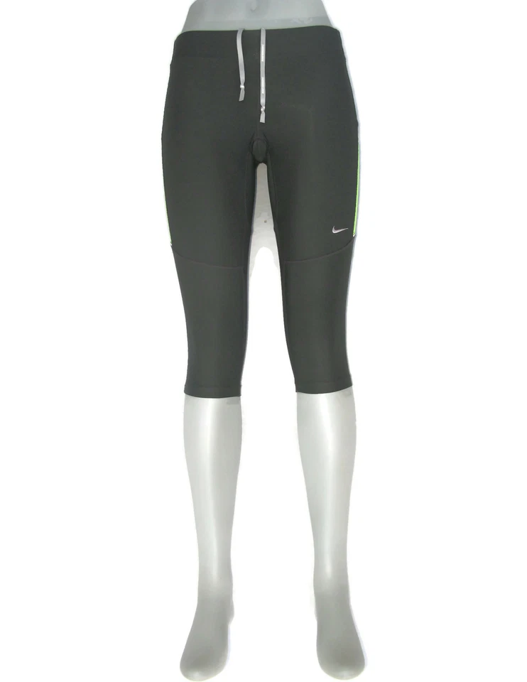 Nike Ajustadas Correr Entrenamiento Yoga Leggings Mujer Talla S Gris Medias con Cordón Foto 2 de 4