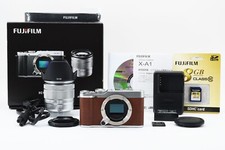 SALE Almost UNUSED FujiFilm X-A1 16.3MP Brown Digital Camera 16-50mm JAPAN